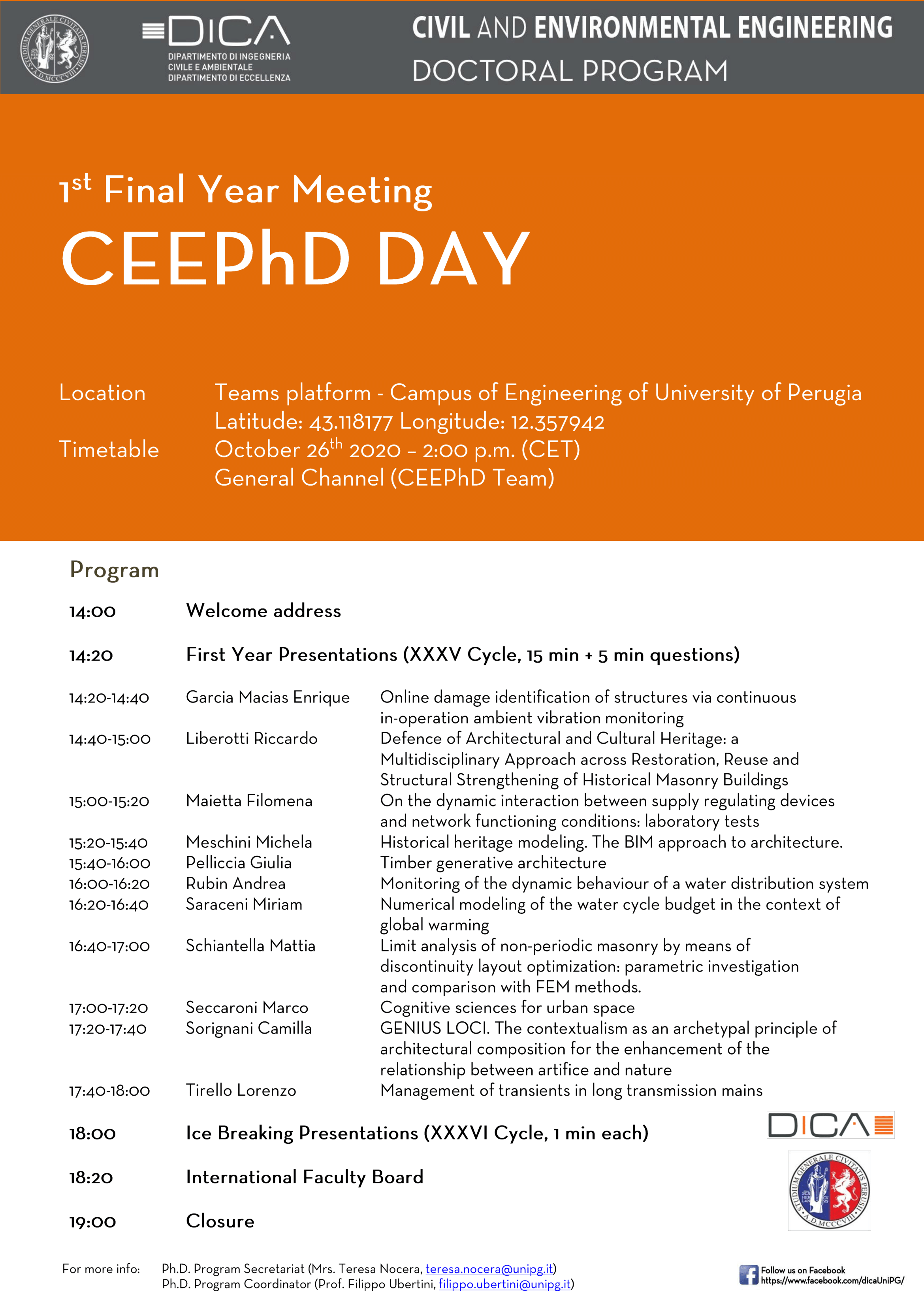 1st cee phd day october 2020 1